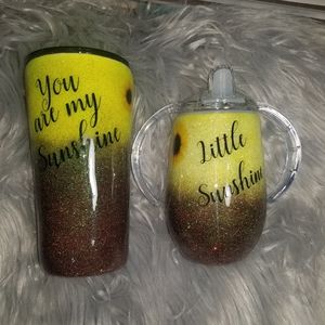 Custom made stainless steel tumblers